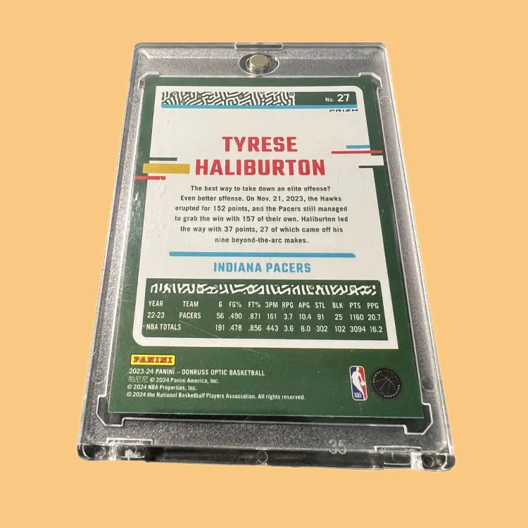 PANINI Pacers, Tyrese Haliburton, High End True Red Circle Holographic Card, Player Card, Rare Card Sports Cards 1 Pc-2
