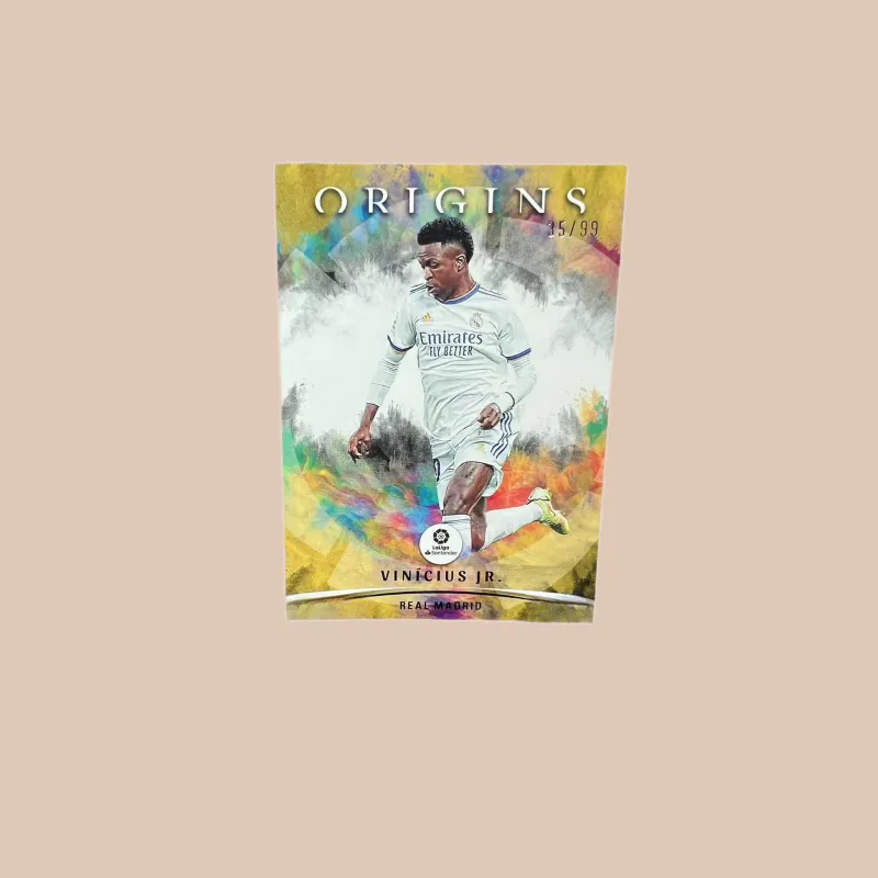 PANINI Obsidian Brazil La Liga Real Madrid Origin Special Card Vinicius Soccer Star Card Pass Through Sports Cards 1 Pc-3