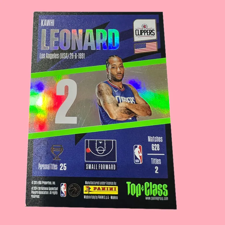 PANINI Los Angeles Clippers Core Leonard Kawaii TC Collection Teca Unstoppable Player Card Rare Card Sports Cards 1 Pc-3