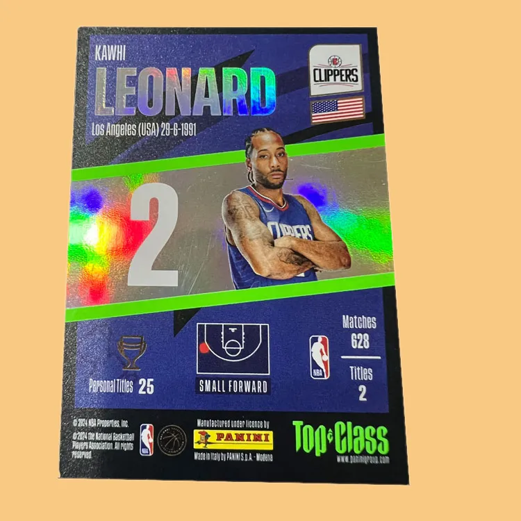 PANINI Los Angeles Clippers Core Leonard Kawaii TC Collection Teca Unstoppable Player Card Rare Card Sports Cards 1 Pc-2