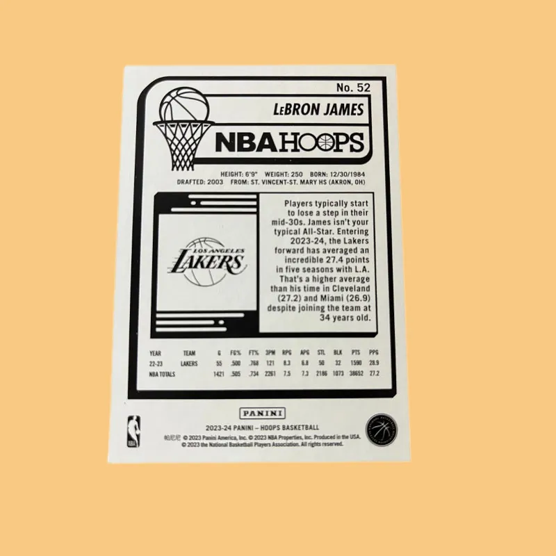 PANINI Lakers LeBron James The King Classic Slam Dunk Special Card Rare Card Sports Cards 1 Pc-2