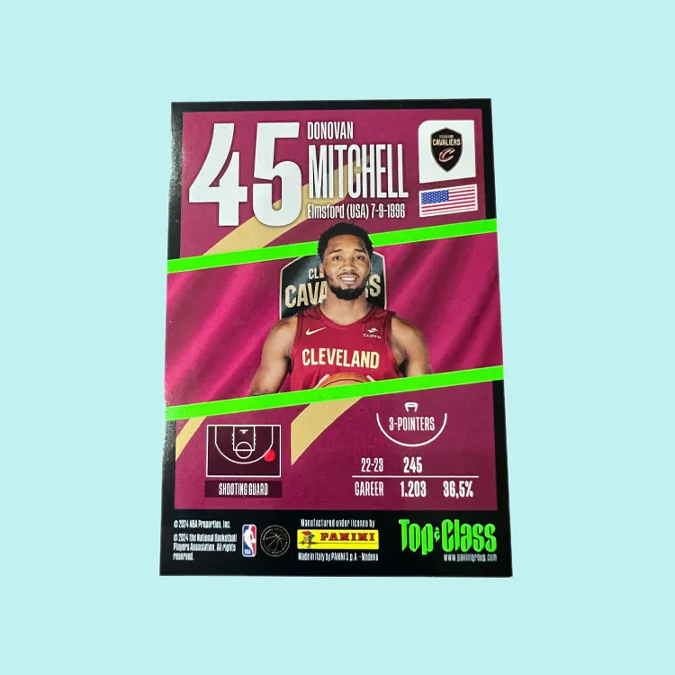 PANINI Cavaliers Mitchell TC Collection Refractor Player Card Rare Card Sports Cards 1 Pc-4