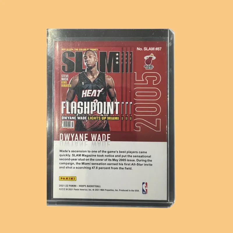 PANINI Dwyane Wade Heat Team, The Flash, Wade, Magazine, Rare Card, Limited Edition Card Sports Cards 1 Pc-2