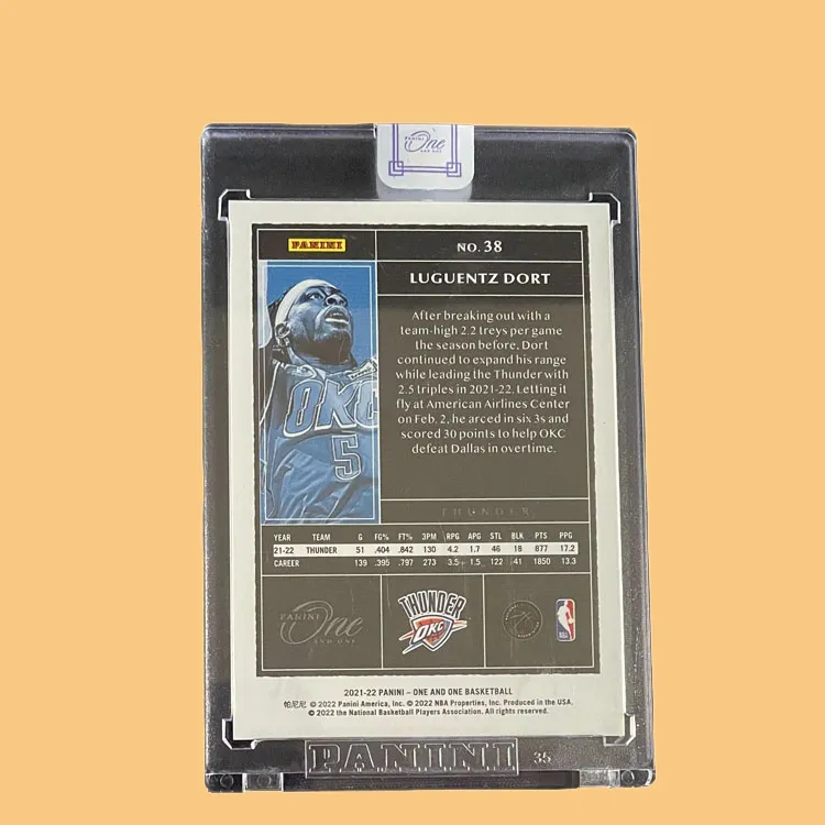 PANINI 2021 22 One And One Thunder Dort Silver Fold Sealed Brick Player Card Product Access Sports Cards 1 Pc-2