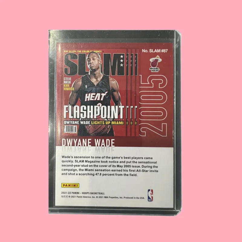 PANINI Dwyane Wade Heat Team, The Flash, Wade, Magazine, Rare Card, Limited Edition Card Sports Cards 1 Pc-3