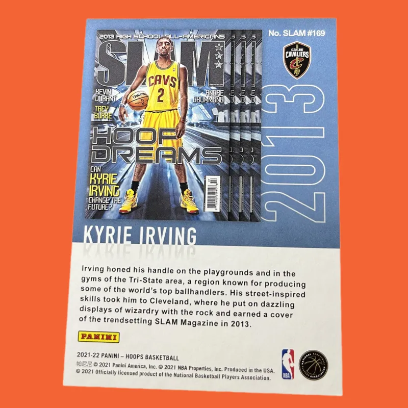 PANINI Cavaliers Kyrie Irving Eurostar Magazine Cover Basketball Dream Star Card Rare Card Sports Cards 1 Piece-3