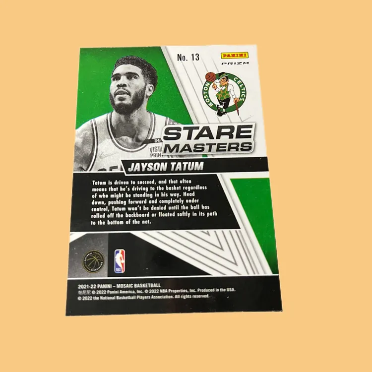 PANINI Celtics Team Jayson Tatum High End Silver Mosaic Holographic Card Player Card Rare Card Sports Cards 1 Pc-2