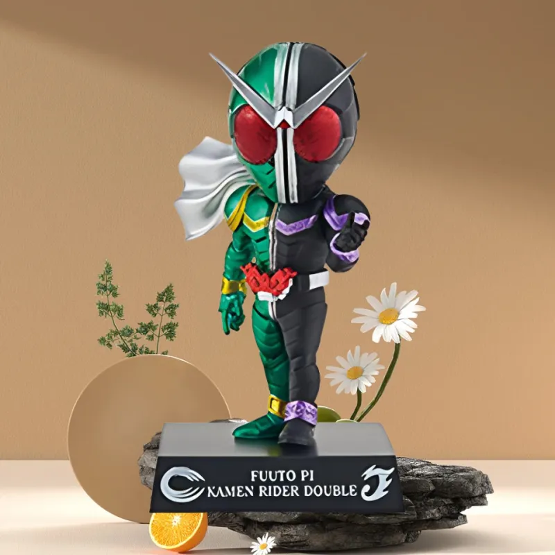 BANPRESTO Ichiban Kuji, Kamen Rider W × Fudō Detective C Prize DEFORME X Fudō Detective W Kaze No Shōmen Chibi Figures-2