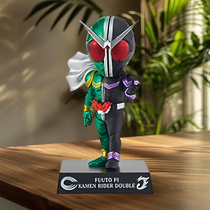 BANPRESTO Ichiban Kuji, Kamen Rider W × Fudō Detective C Prize DEFORME X Fudō Detective W Kaze No Shōmen Chibi Figures-1