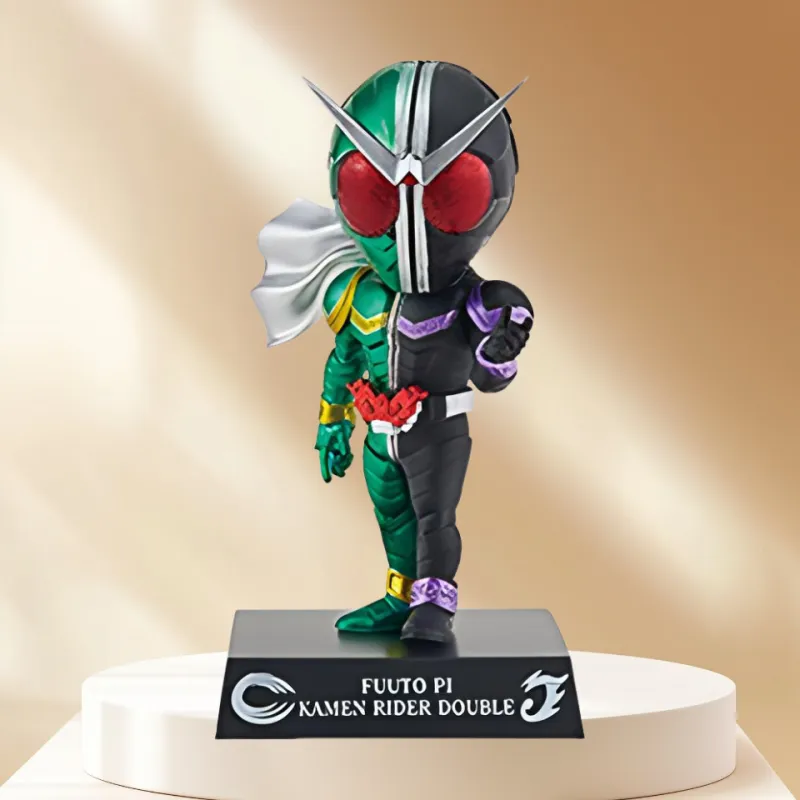BANPRESTO Ichiban Kuji, Kamen Rider W × Fudō Detective C Prize DEFORME X Fudō Detective W Kaze No Shōmen Chibi Figures-3