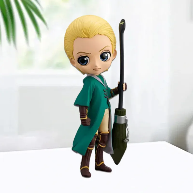 BANPRESTO Q Posket Harry Potter, Draco Malfoy, Quidditch Style Chibi Figures Different Colored-3