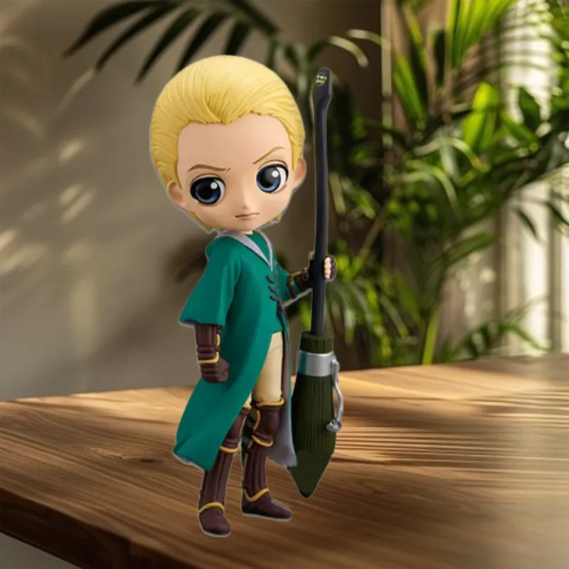 BANPRESTO Q Posket Harry Potter, Draco Malfoy, Quidditch Style Chibi Figures Different Colored-1