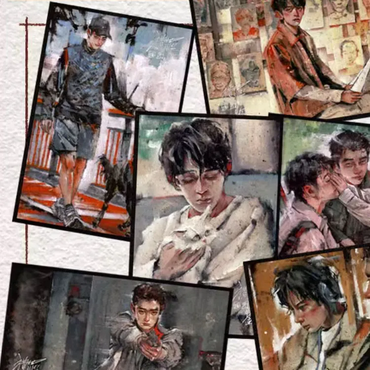 WUDUO ''Hunt Crime Guide 2' WUDOLL Luster Silver Quicksand Binding Shen Yixi Dusheng City' Anime Artboard Prints-5