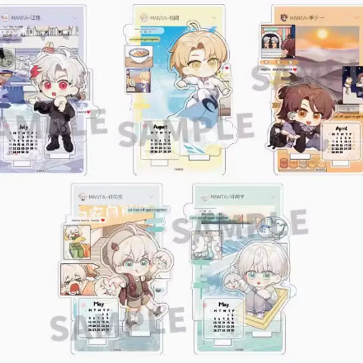 Gu Niang Anime Cat Ear MANTA Travel Journal Collection Xu Wang'an Jiang Ke Bai Wen Ji Shao Yi Acrylic Stands-2
