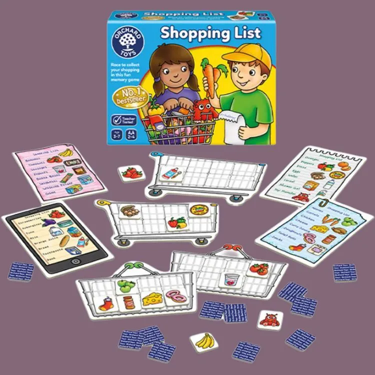 KUAIMANHU Shopping List OrchardToys Mind Training Educational Toy Board Games-2