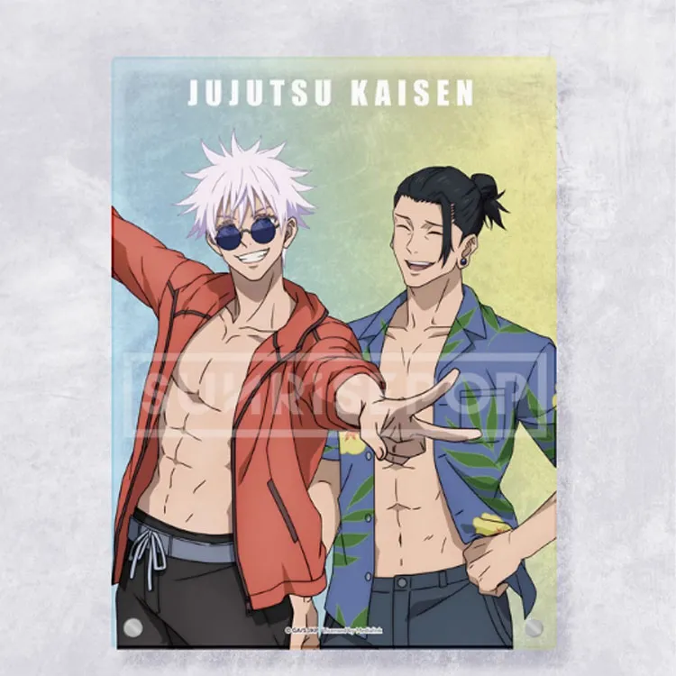 SUNRISEPOP Jujutsu Kaisen Merch Shougo Amagai And Rumi Koyama Double Summer Beach Acrylic Stands-3