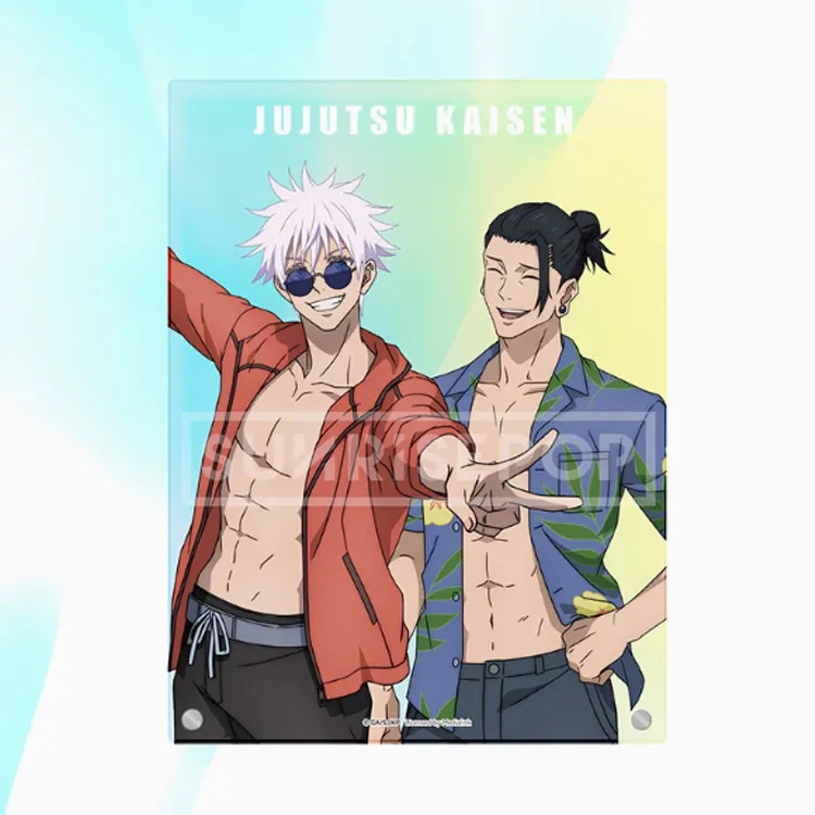 SUNRISEPOP Jujutsu Kaisen Merch Shougo Amagai And Rumi Koyama Double Summer Beach Acrylic Stands-2