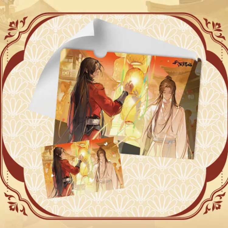BILIBILIGOODS Heaven Official's Blessing Flickering Lantern Shadows. Anime Artboard Prints-3