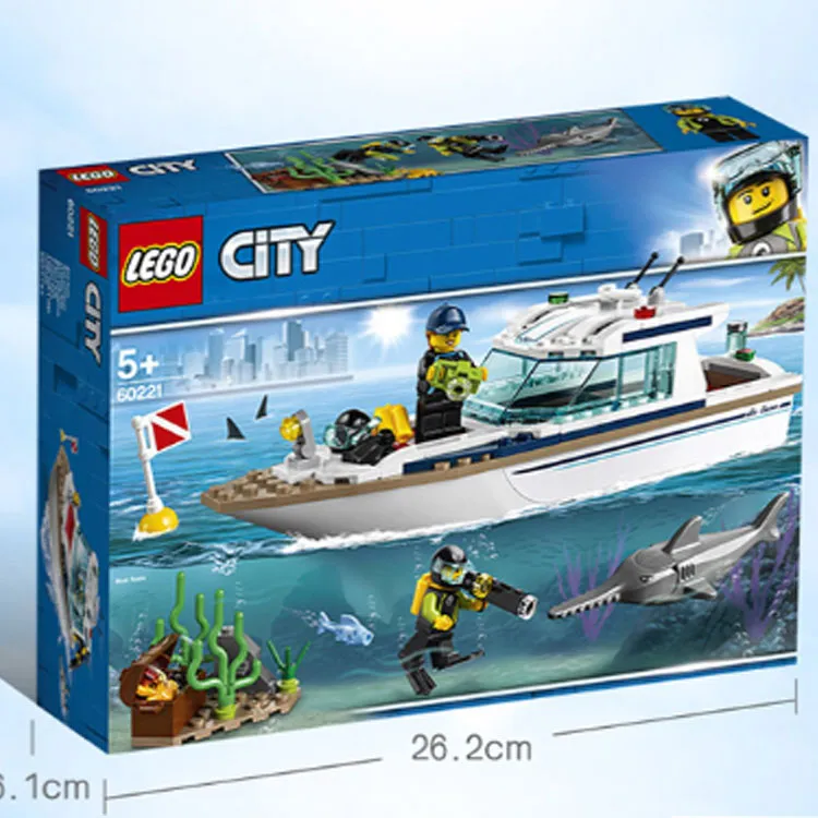 LEGO City Collection Sunshine Diving Yacht Building Blocks 0 300pcs 60221-1