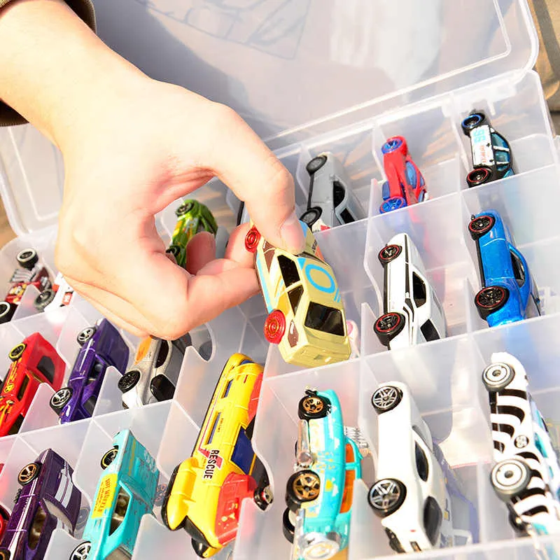 Hot Wheels Small Car Storage Box Can Hold 48 Small Cars Model Accessories-3