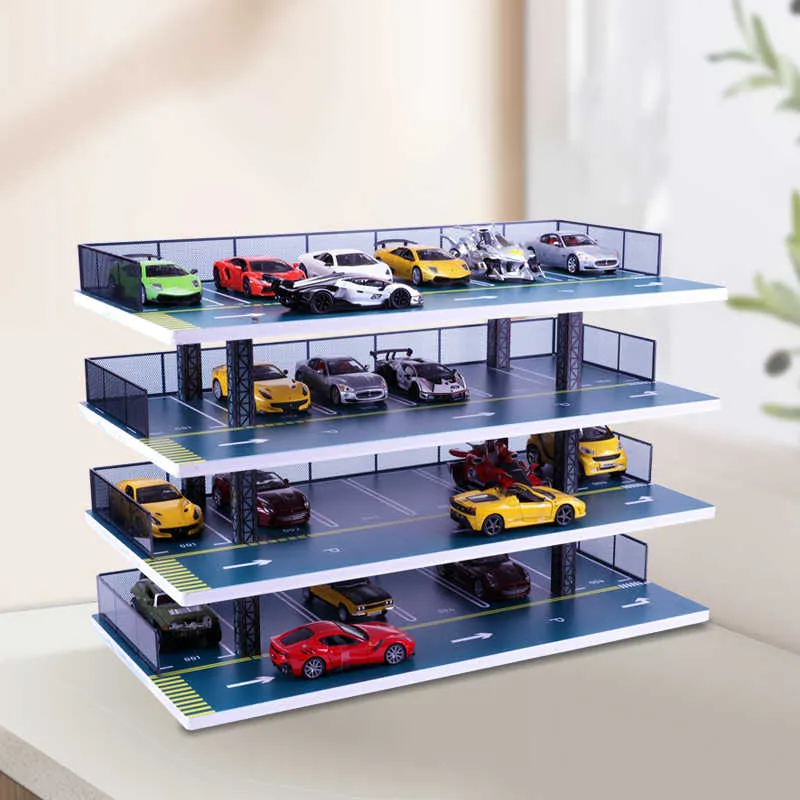 Maisto 1:32 Scale Car Model Parking Lot With Garage Scenario Model Accessories-3