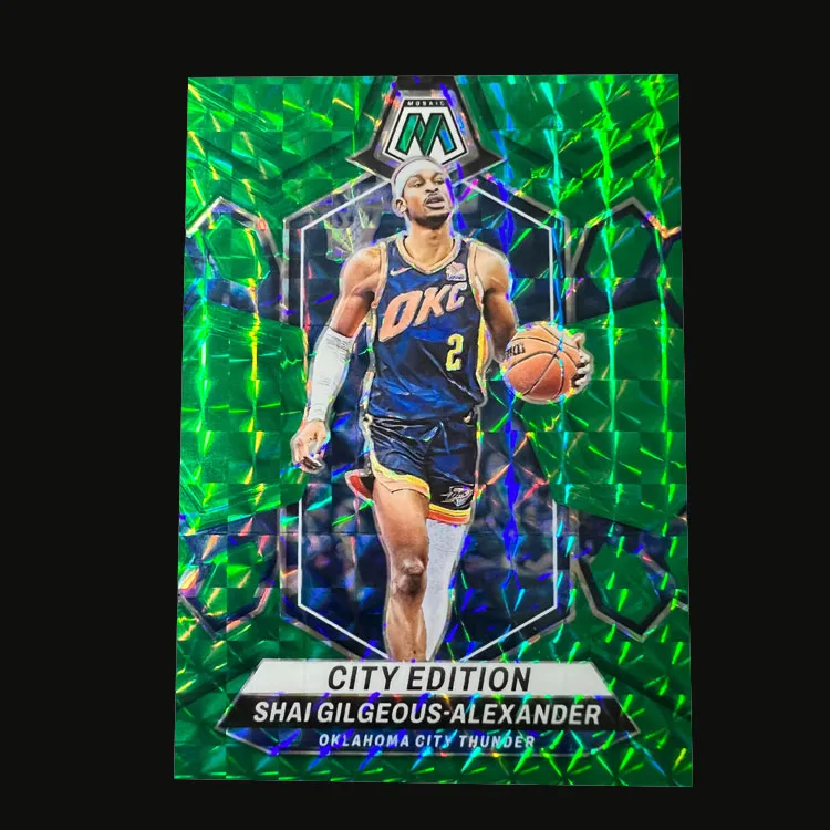 PANINI Thunder Core Alexander SGA Mosaic Collection Green Mosaic Fold Player Card Rare Sports Cards 1 Pc-3