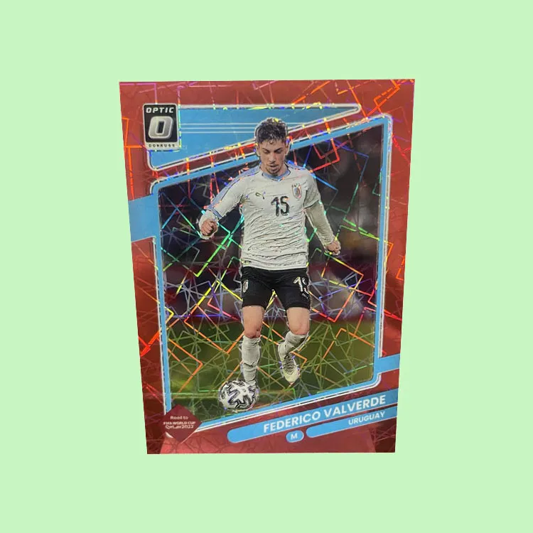 PANINI Durex OPTIC Uruguay, Real Madrid, Valladolid, Red Laser Fold, Player Card, Card Pass Sports Cards 1 Pc-1