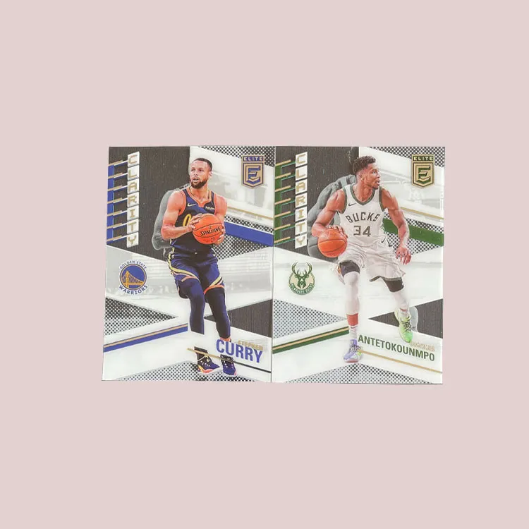 PANINI 2021 22 Elite Curry+Letter Bro Film Insert Transparent Player Card Product Access Sports Cards 2 Pcs-3