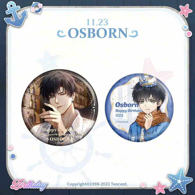 The Love Of Light And Night Xiao Yi 2023 Birthday Collection, Set, Tinplate Badges-1