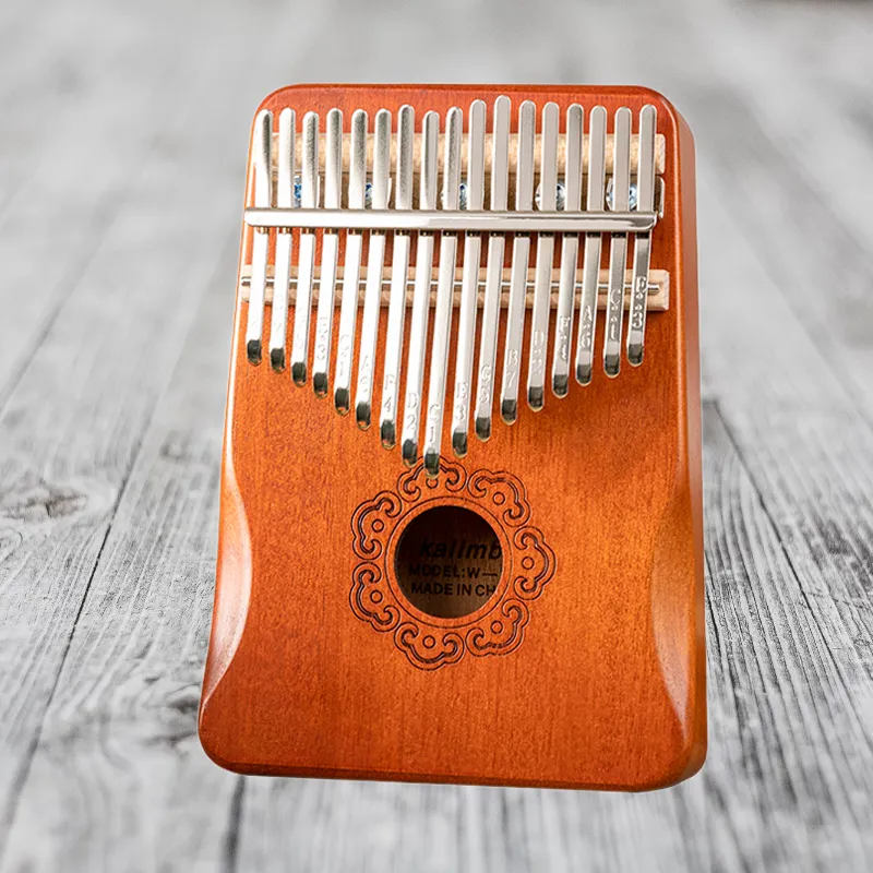 XIANSHIYIN Solid Wood Single Snowboard Karinba Auspicious Pattern 17 Sound Thumb Piano-1