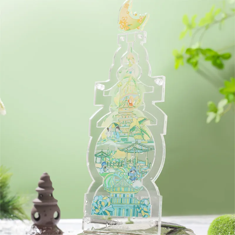 XIZIMAOMAO Hangzhou Landmarks Collection, Ten Scenic Spots Of West Lake Acrylic Stands-2