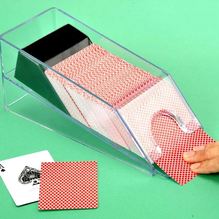 GP Prime Poker Cards, Poker Card Box, Transparent Minimalist Style, Mahjong Tile Distributor Box Card Accessories 1 Pc-1