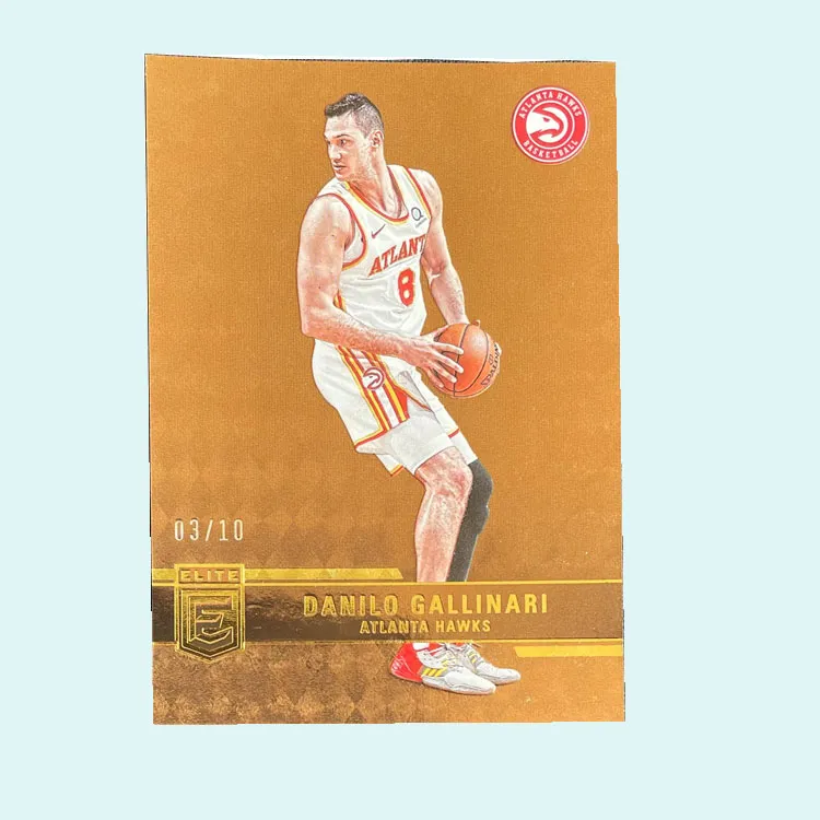 PANINI 2021 22 Elite Hawks Danilo Gasol 03/10 Serial Gold Parallel Player Card Product Access Sports Cards 1 Pc-2