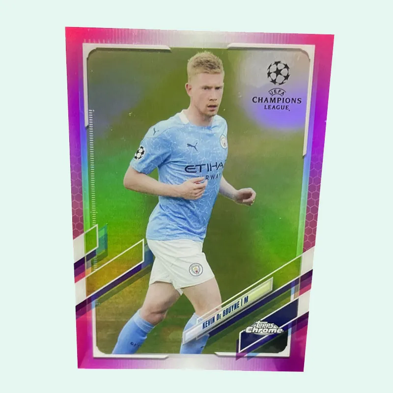 Topps Champions League CHROME Belgium, Manchester City, De Bruyne, Player Card, Card Pass Through Sports Cards 1 Pc-1