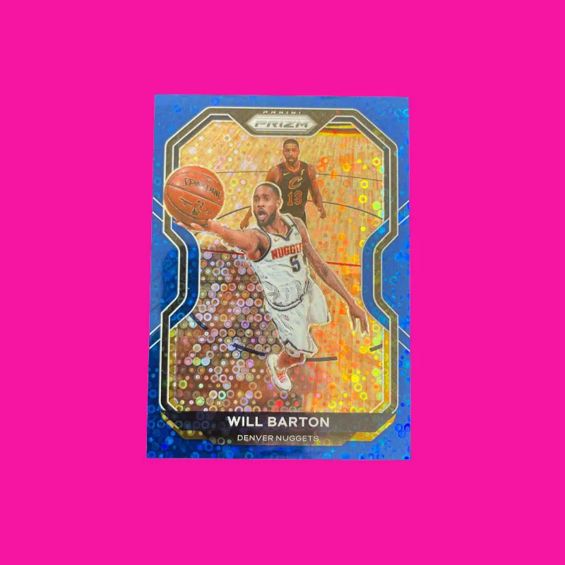 PANINI 2020 21 PRIZM Nuggets Will Barton Blue Bubbles Refractor/175 Player Card Product Access Sports Cards 1 Pc-2