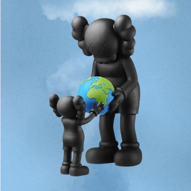 KAWS The Promise Vinyl Figure Set Brown/Black/Grey-2