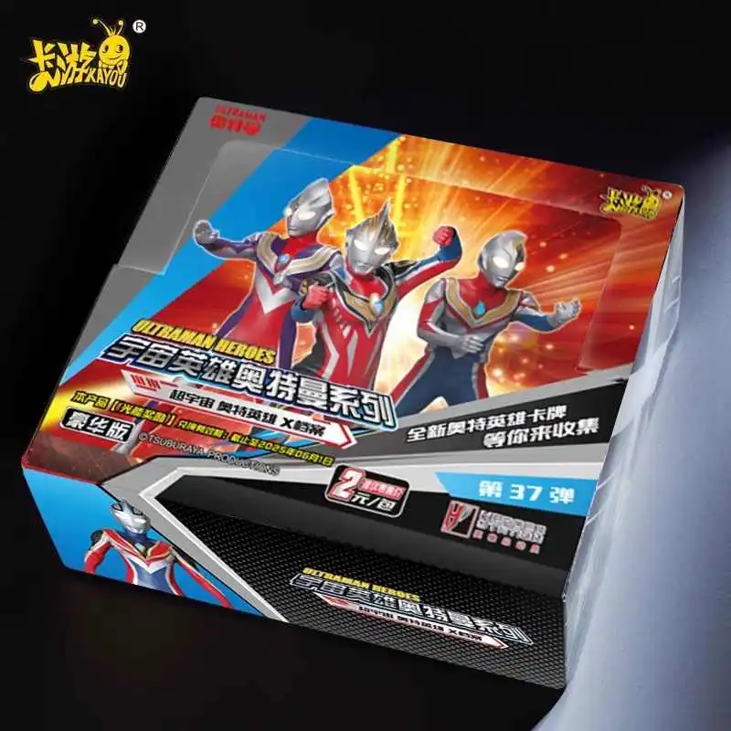 KAYOU Ultraman Cards 37th Set Deluxe Full Flash Edition IP/Anime Cards 30 Packs/box-1