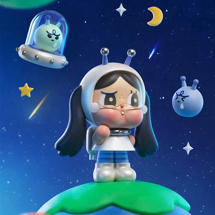POP MART Crybaby Doll CRYBABY Thailand Limited, Space Pilot Sammy Hang Tag Box-2