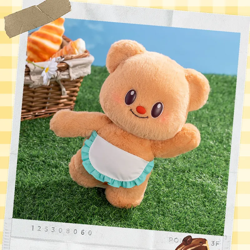 M&G SHOP Butter Bear Large Scale Figurine Cute Desktop Ornament Creative Chibi Figures 25cm-1