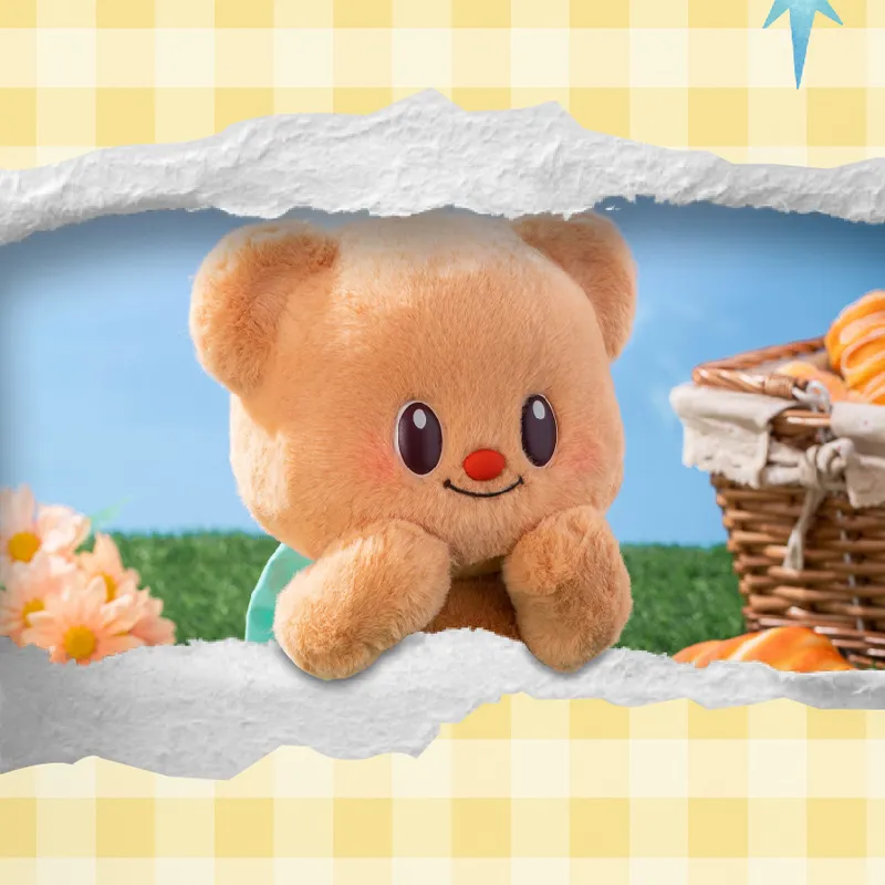 M&G SHOP Butter Bear Large Scale Figurine Cute Desktop Ornament Creative Chibi Figures 25cm-4
