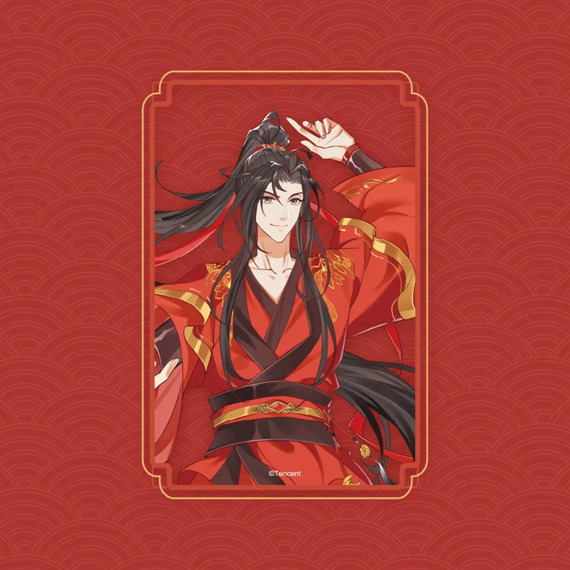 TENGXUNSHIPINCAOCHANGDI Demon Path Patriarch New Year Collection Acrylic Transparent Card Photo Cards-1