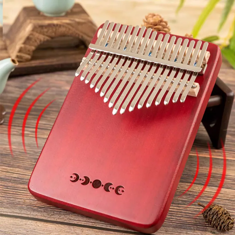 XIANSHIYIN Solid Wood Single Snowboard Karinba Bright Moon Pattern Optional 17/21 Sounds Thumb Piano-3