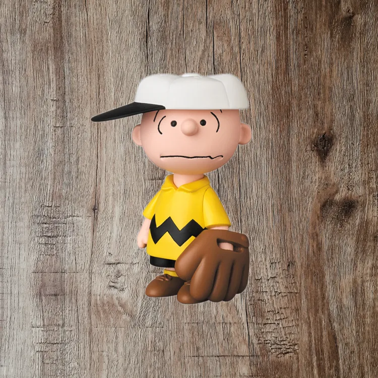 Medicom Toy Charlie Brown Baseball Player Scale Figures 9cm-2
