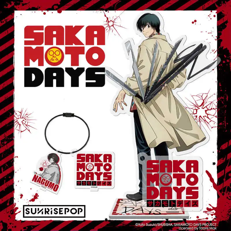 SUNRISEPOP Sakamoto's Daily Periphery Protagonist Group Exquisite Handle Single Pendant Acrylic Stands-5