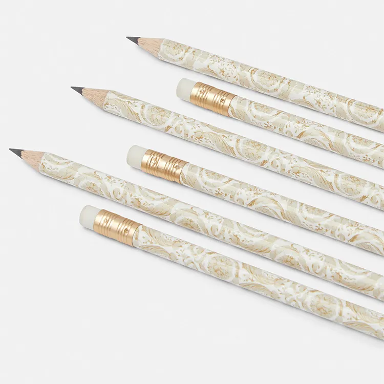 VERSACE Graphite Core 6 Pcs Set Medusa Gala Pattern Pencils-1