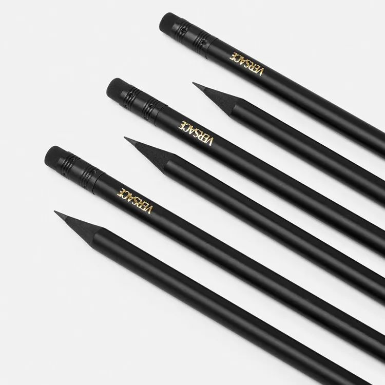 VERSACE Logo Pattern 6 Piece Set Pencils-2
