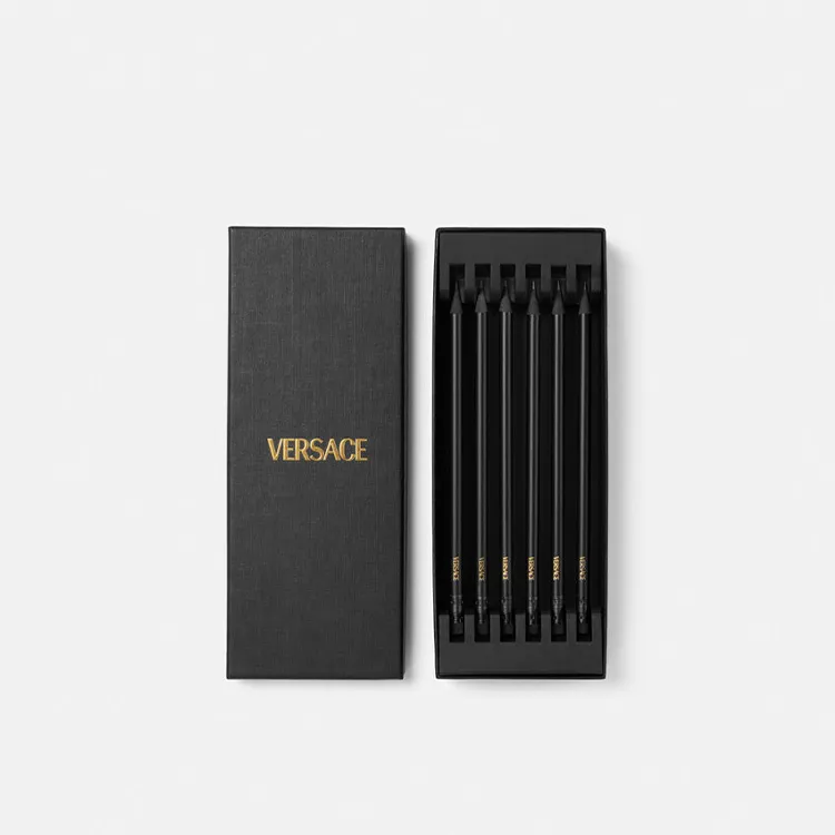 VERSACE Logo Pattern 6 Piece Set Pencils-1