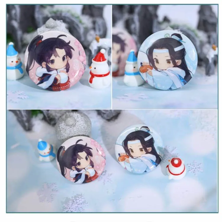 MANCOOL Grandmaster Of Demonic Cultivation Animation Four Seasons Collection Chibi Merch Star Seeking Society Badges-3