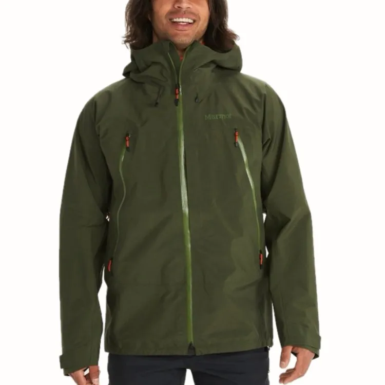 Marmot Mountain Versatile Windproof And Wear-Resistant Windbreaker Jacket Men's Olive Green-2