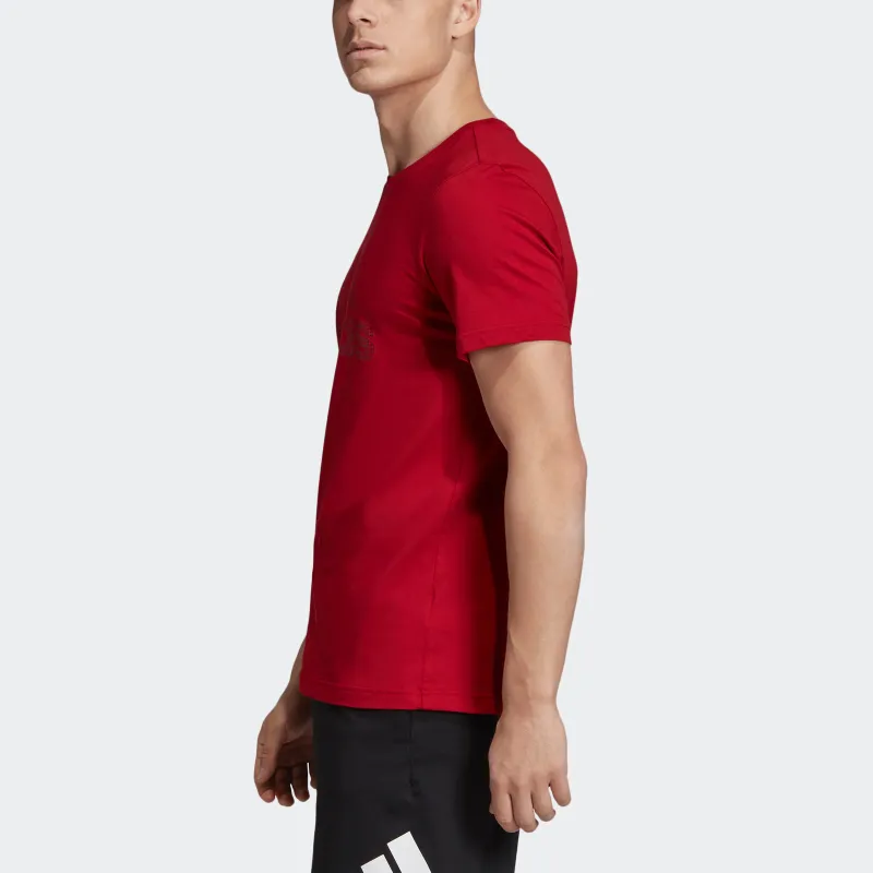 Adidas T Shirts Men Deep Red-5